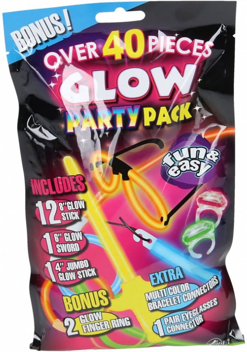 Amigo feestverpakking glowsticks 40-delig