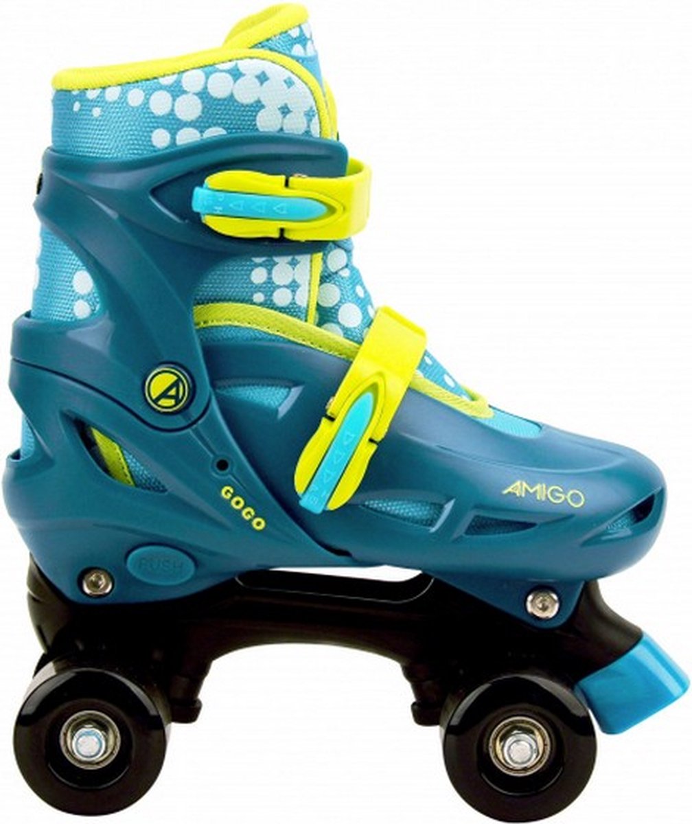 rolschaatsen Gogo junior polypropyleen blauw/geel mt 34/37