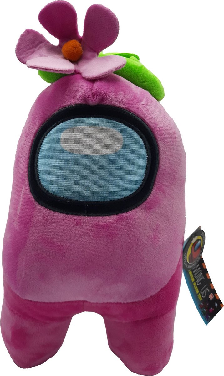 Among Us - Knuffel - Pluche - Officiële Licentie - 32 cm (roze)