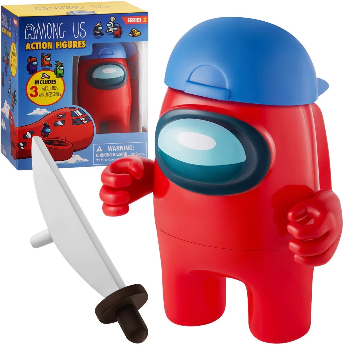 Among Us Series 2 Crewmate Figure - 12 cm - Rood