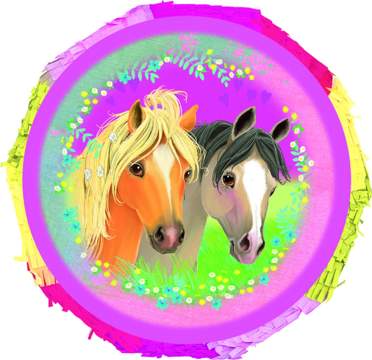   - Uitvouwbare pinata pretty pony - 32 cm x 32 cm