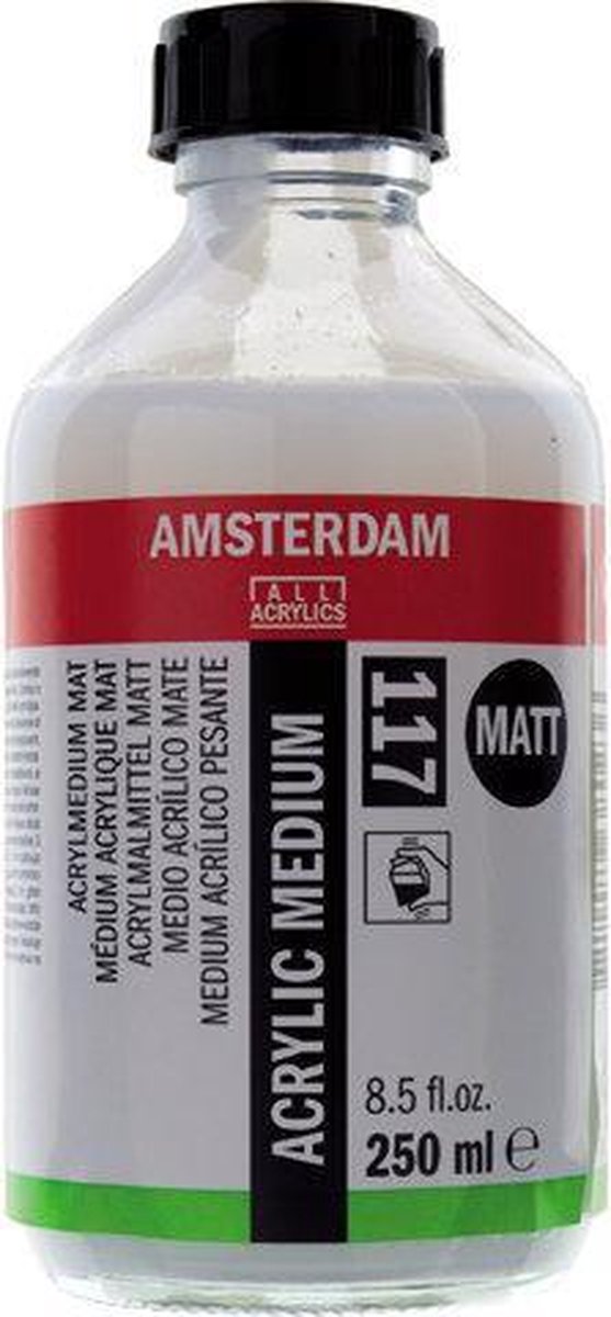 Acrylmedium - Acrylverf verdunnen - Mat ((117) - 250ml - Amsterdam - 1 stuk