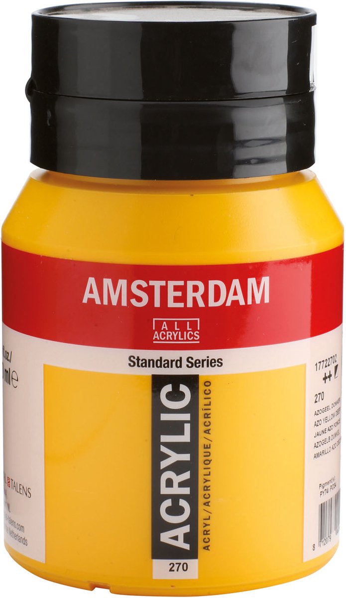 Amsterdam Standard Series Acrylverf - 500 ml 270 Azogeel Donker