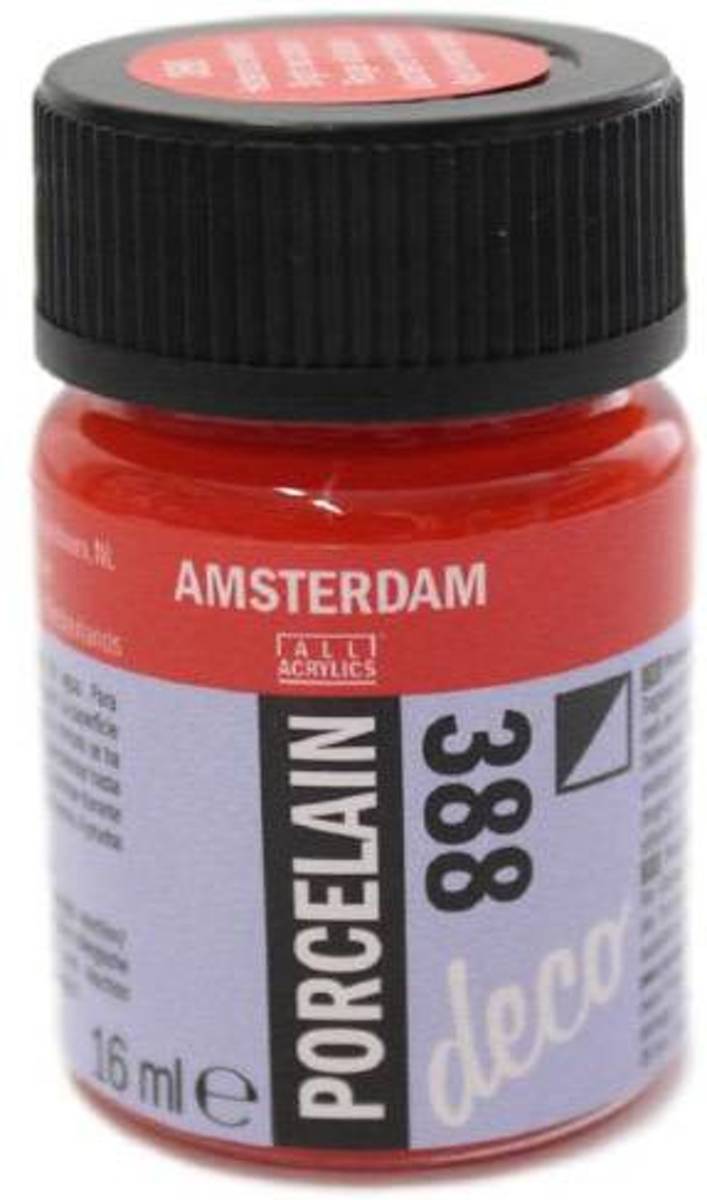 Amsterdam deco porcelain 388 Helderrood Dekkend