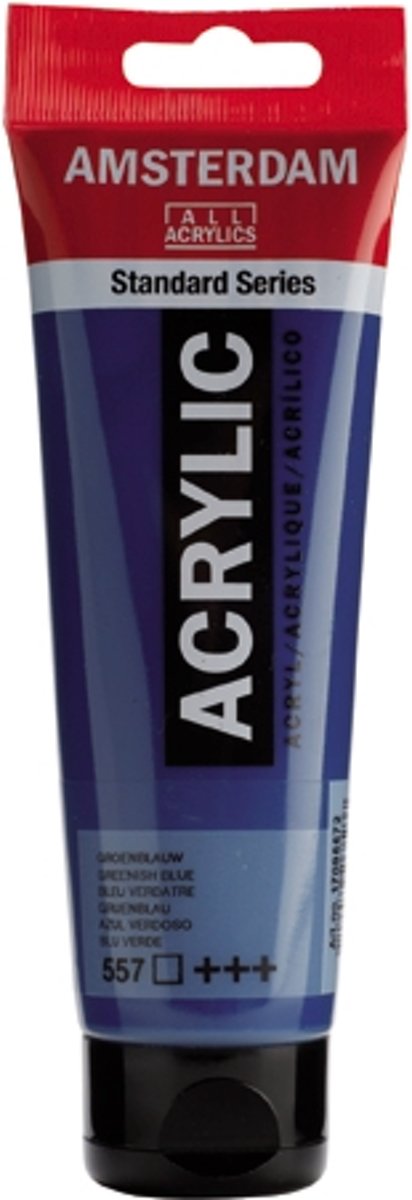 Standard tube 120 ml Groenblauw transparante acrylverf groen blauw