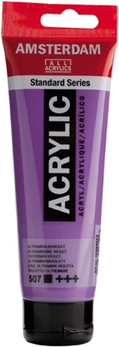 Standard tube 120 ml Ultramarijn violet dekkende acrylverf ultra marijn violet
