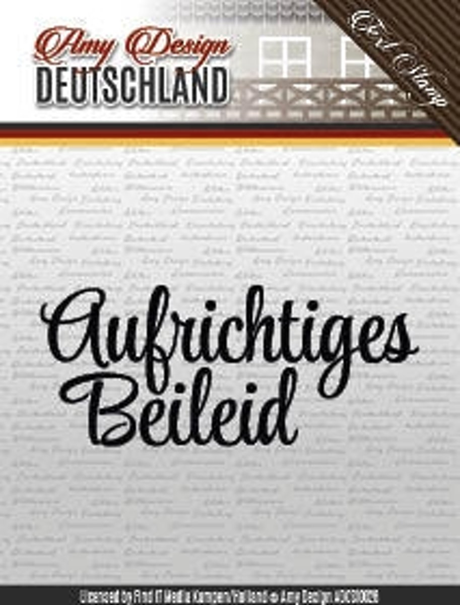 Amy Design - Aufrichtiges Beileid - Tekst Stempel