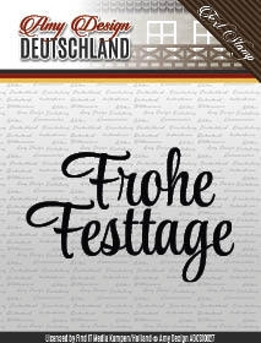 Amy Design -  Frohe Festtage - Tekst Stempel