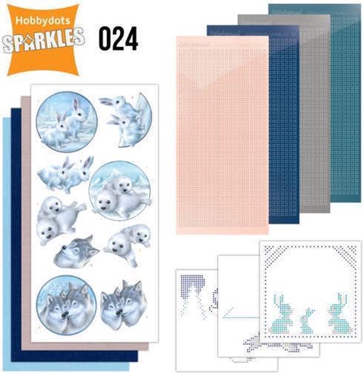   Hobbydots Sparkles Winterfriends Nr 024