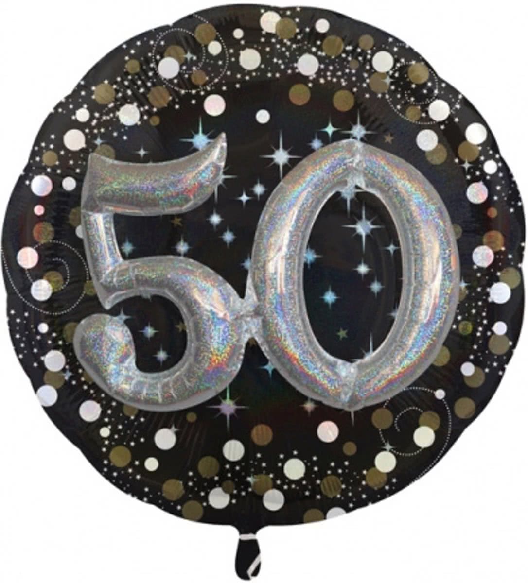 Multi Sparkling Birthday 50 ballon