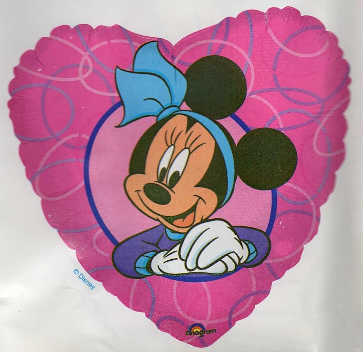 folieballon - Minnie Mouse - hart