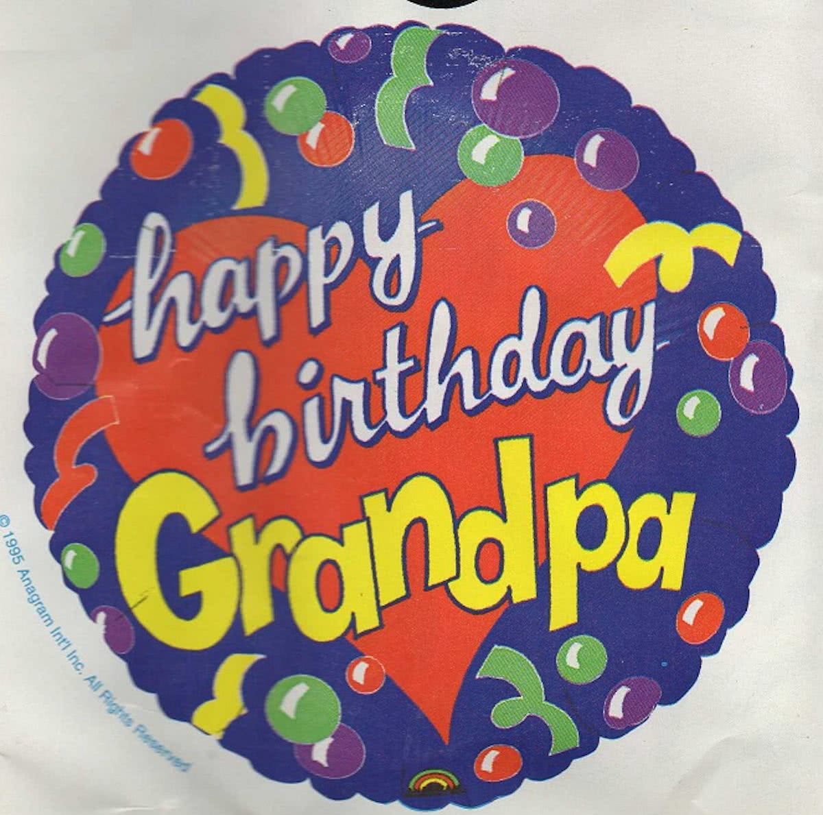 folieballon - happy birthday Grandpa