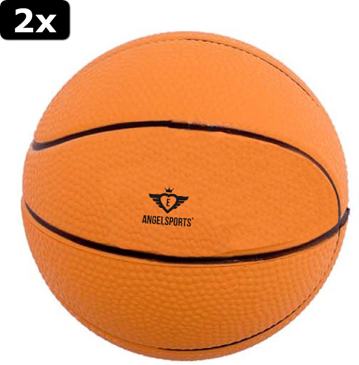 2x Soft foam basketbal 12,5cm