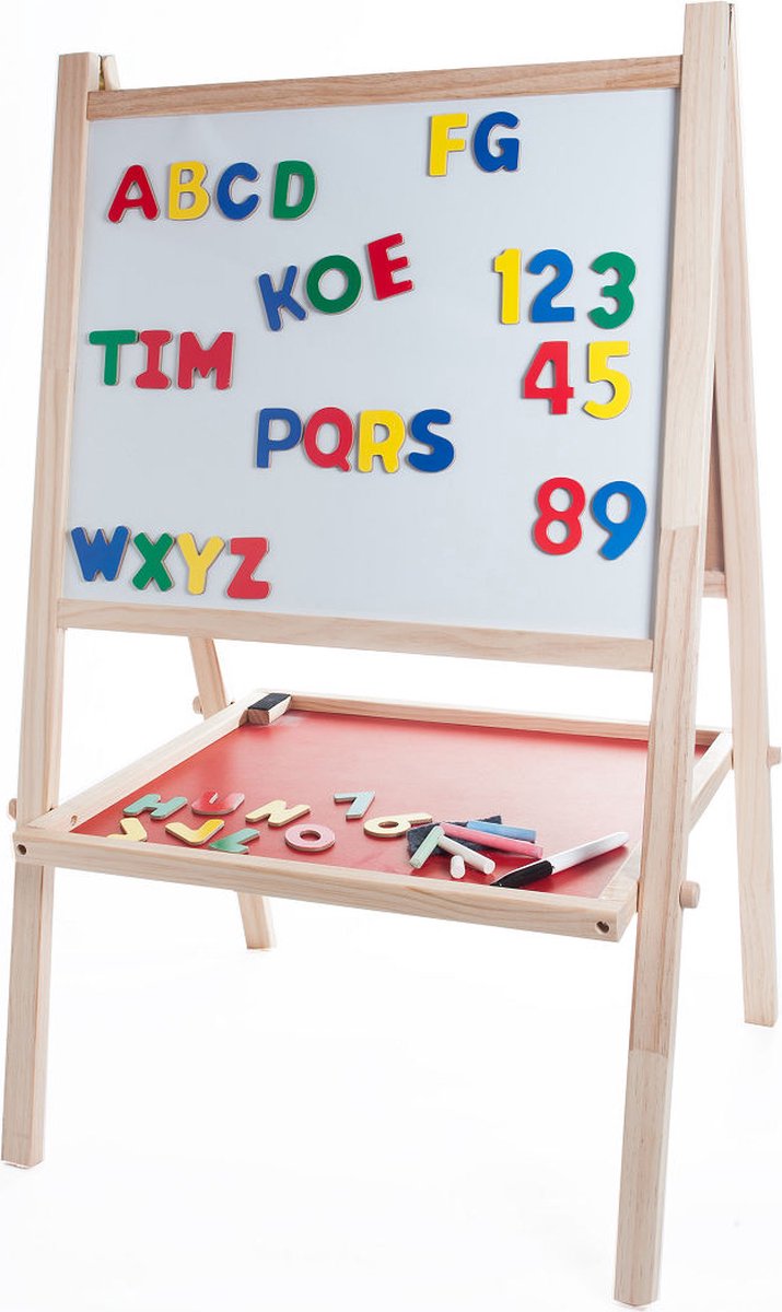 Schoolbord - whiteboard hout 88 x 54 x 43cm