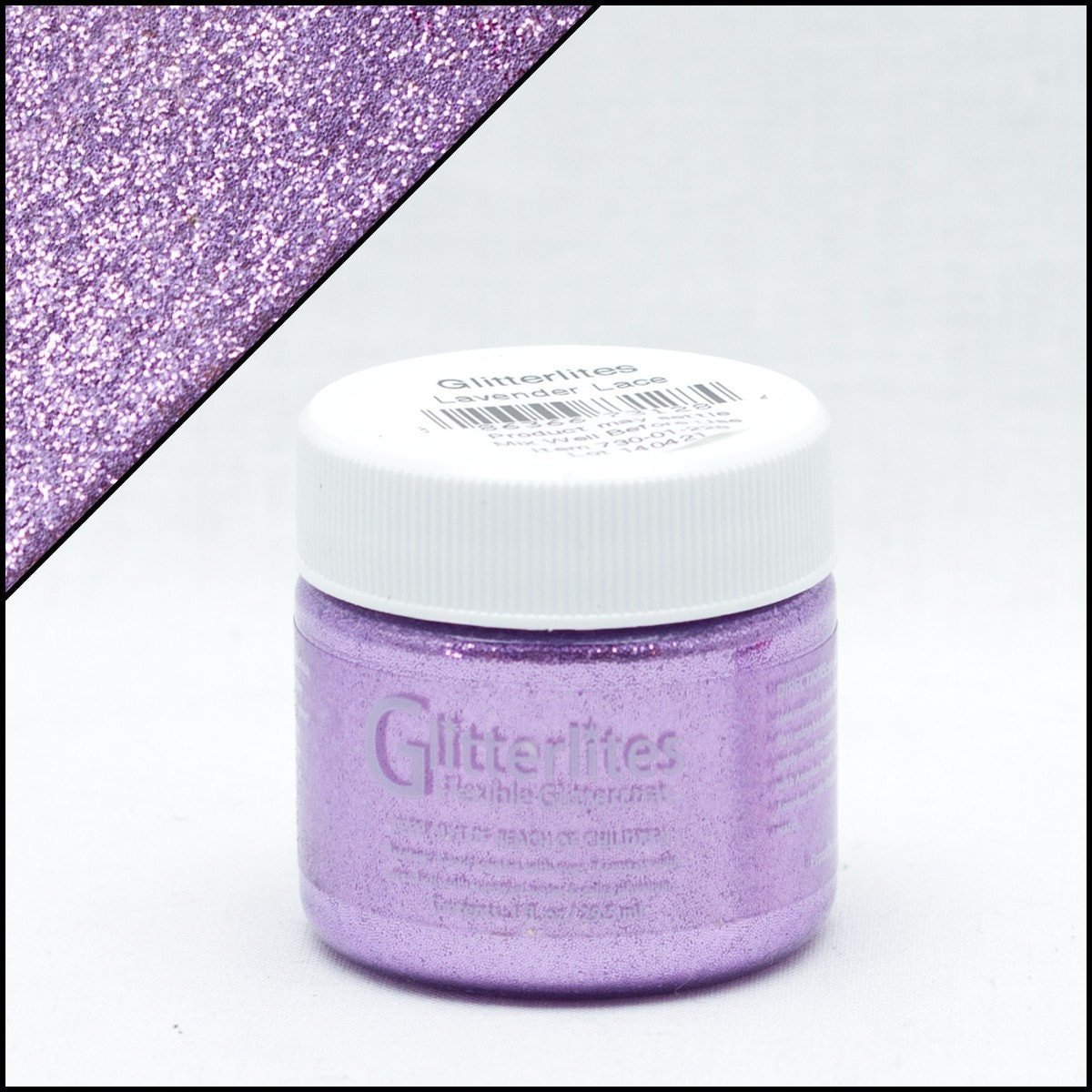   Glitterlites - Lila - 29,5 ml Glitter verf voor o.a. leer (Lavender Lace)