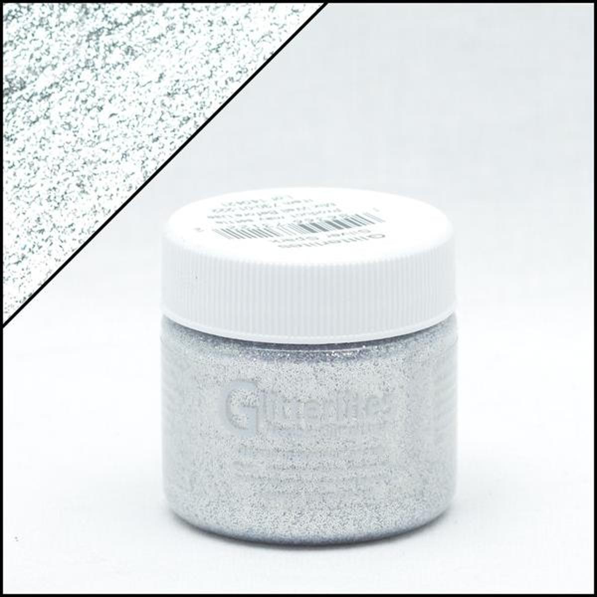 Angelus Glitterlites - Zilver - 29,5 ml Glitter verf voor o.a. leer (Silver Spark)