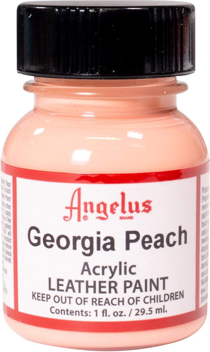 Angelus Leather Acrylic Paint - textielverf voor leren stoffen - acrylbasis - Georgia Peach - 29,5ml