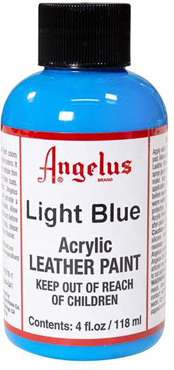 Angelus Leather Acrylic Paint - textielverf voor leren stoffen - acrylbasis - Light Blue - 118ml