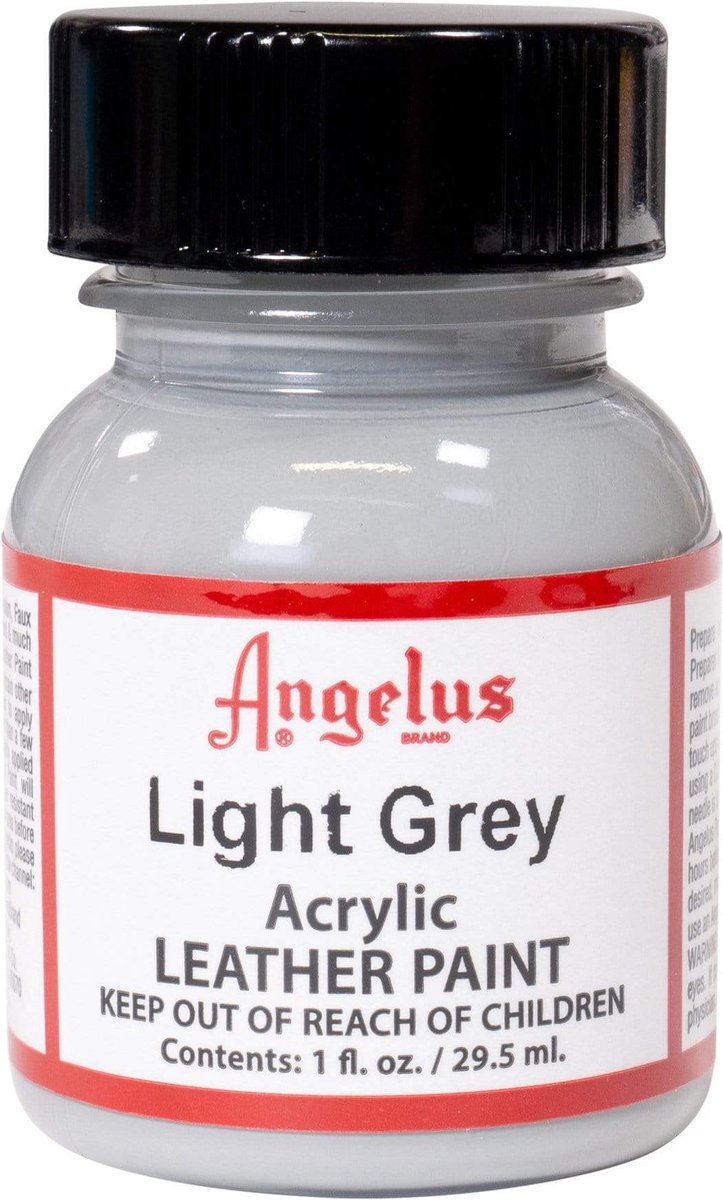 Angelus Leather Acrylic Paint - textielverf voor leren stoffen - acrylbasis - Light Grey - 29,5ml