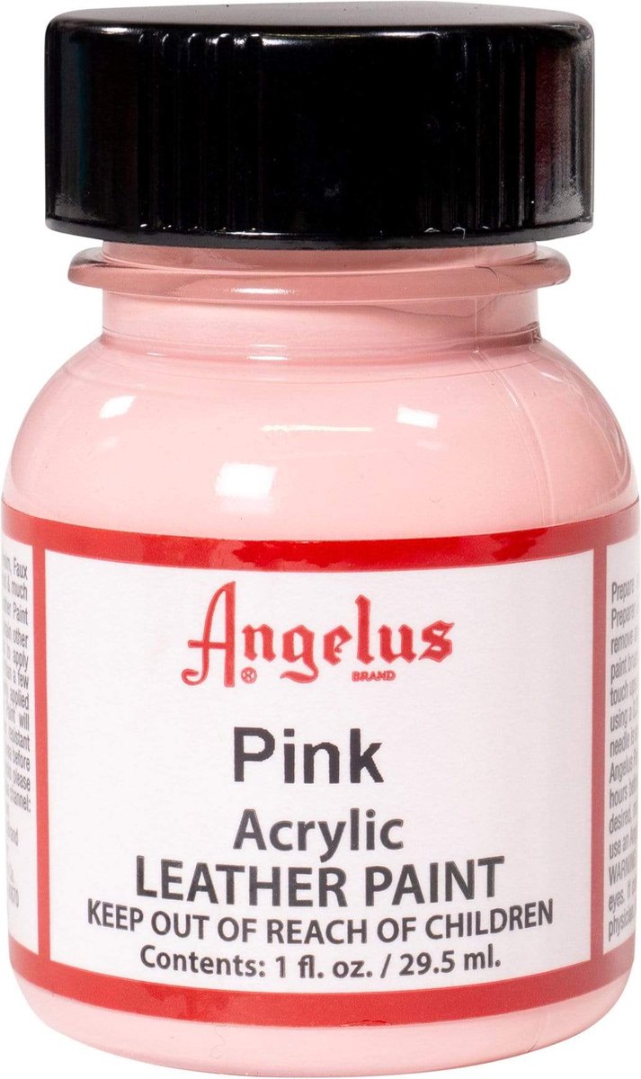 Angelus Leather Acrylic Paint - textielverf voor leren stoffen - acrylbasis - Pink - 29,5ml