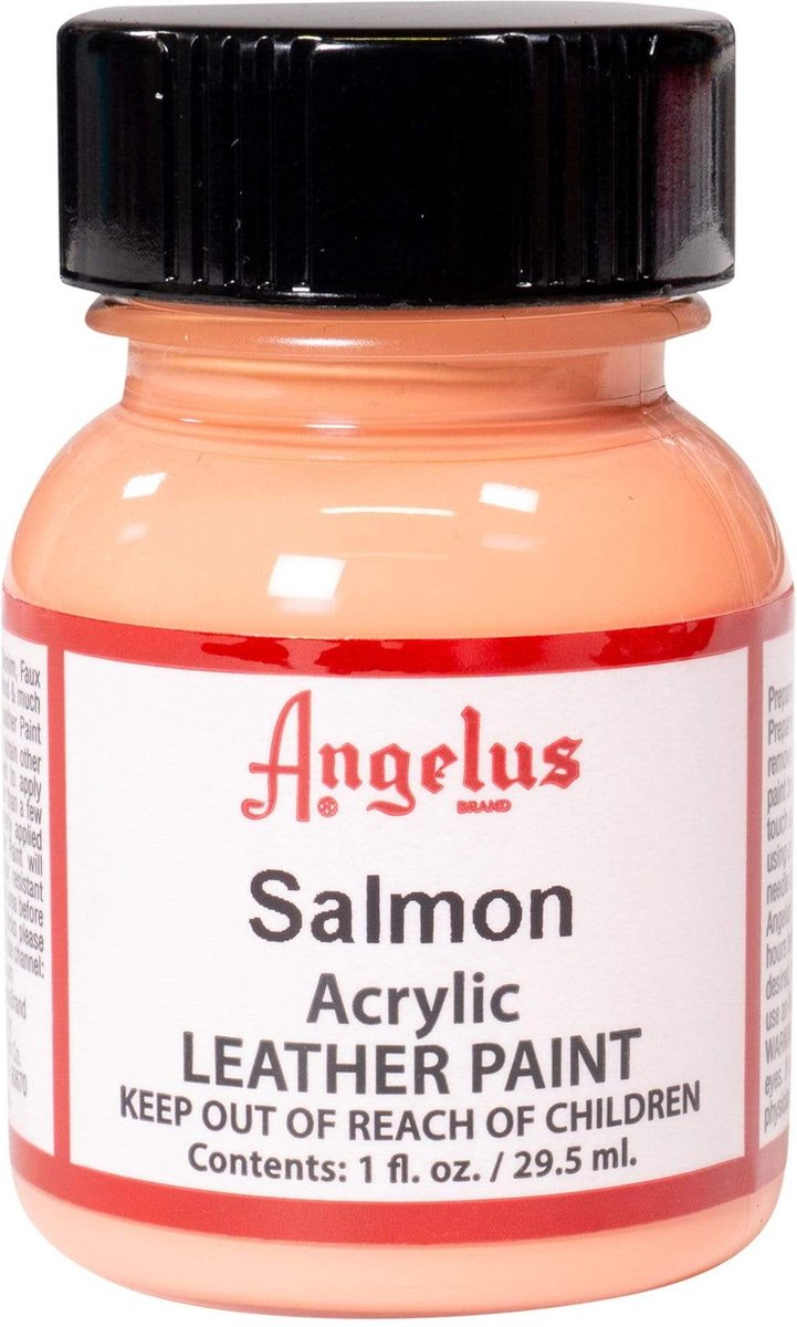 Angelus Leather Acrylic Paint - textielverf voor leren stoffen - acrylbasis - Salmon - 29,5ml