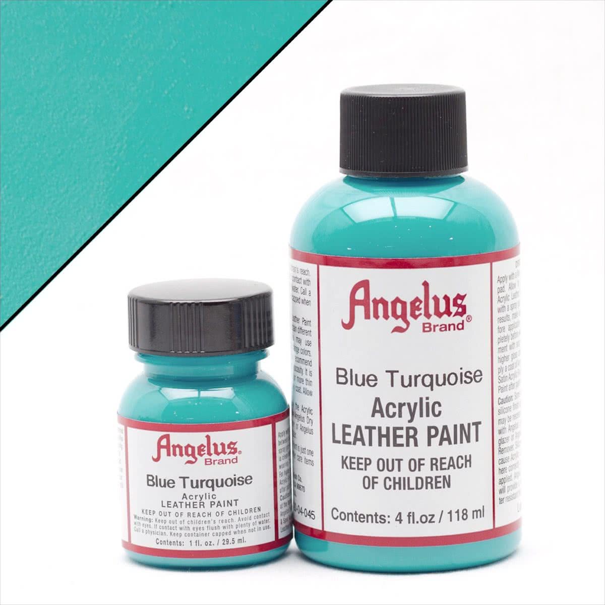 Angelus leerverf Blauw Turqoise 118ml/4oz