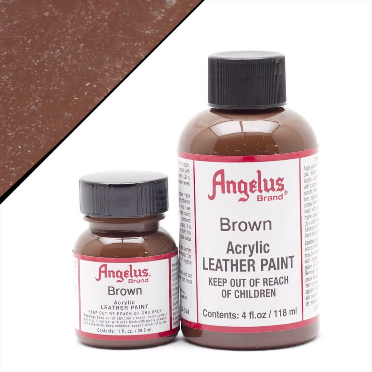 Angelus leerverf Bruin 118ml/4oz