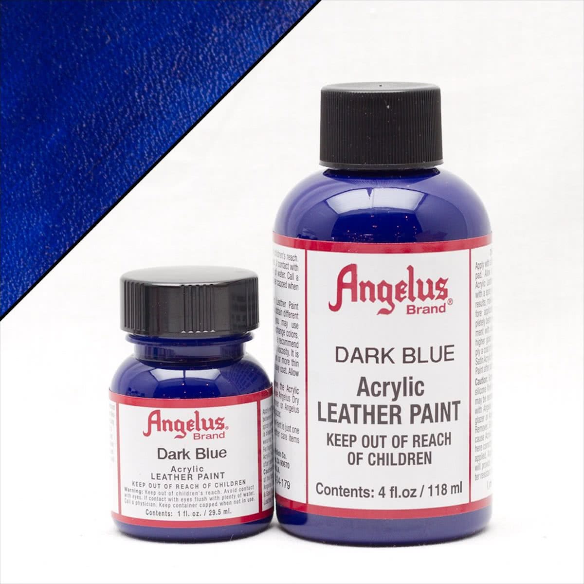 Angelus leerverf Donker Blauw 118ml/4oz