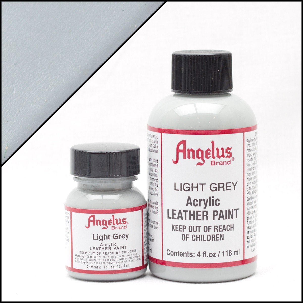 Angelus leerverf Licht Grijs 118ml/4oz - Voor glad lederen oppervlakken van o.a. schoenen, tassen en jassen