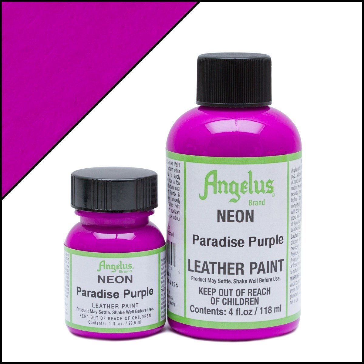 Angelus leerverf Neon Paradijs Paars 118ml/4oz