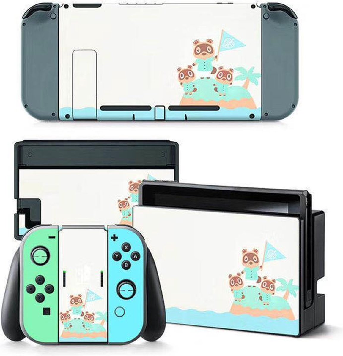 Animal crossing - Nintendo switch - sticker - sticker bundle - Hard Case - Controller Gear- controller sticker - Animal crossing sticker - Bescherming - Nintendo bescherming - Decal Skin Set - Controller Protectie - Grip - Nintendo Switch Case