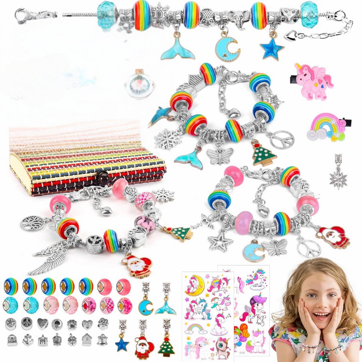   Armbandjes Maken Meisjes - Knutselkoffer - Kinderspeelgoed