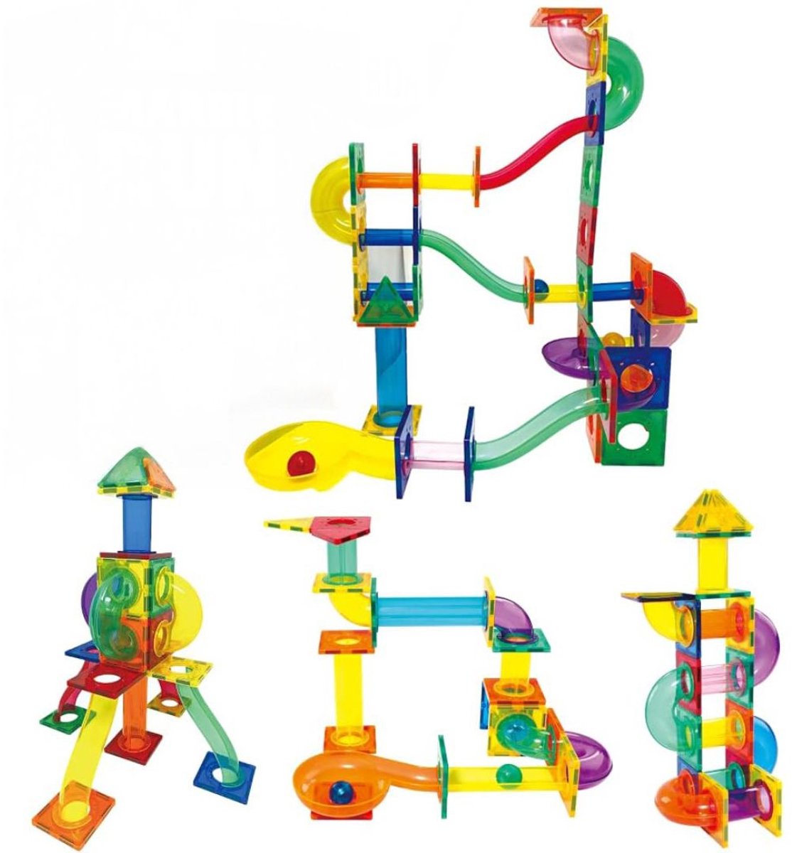   Magnetische   - Kinderspeelgoed 1 jaar - Magnetic Tiles - Bouwspeelgoed - Multi Kleur