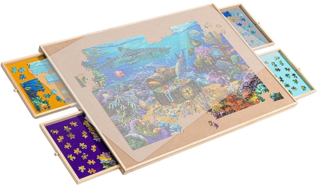   Puzzeltafel -   - Puzzelmap - Bruin