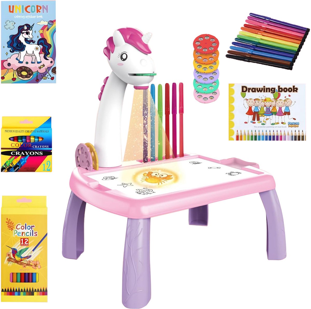   Tekenprojector Kinderen -Tekenmachine voor Volwassenen -   - Educatief Kinderspeelgoed