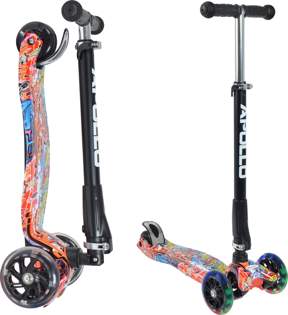 Apollo LED Kinderscooter Kids Whiz - Graffiti