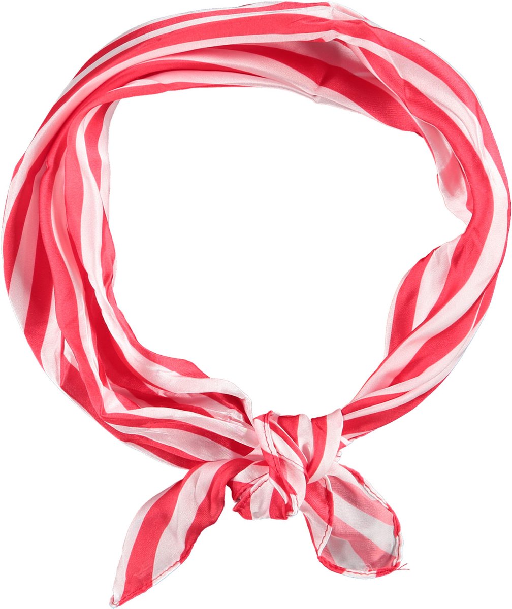 Feest Bandana - Bandana sjaal - rood-wit - one size - Bandana dames - Bandana Heren - Carnaval - Carnaval accessoires - Feestkleding Apollo