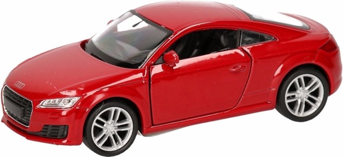 Speelgoed rode Audi TT 2014 Coupe auto 12 cm - modelauto / auto schaalmodel