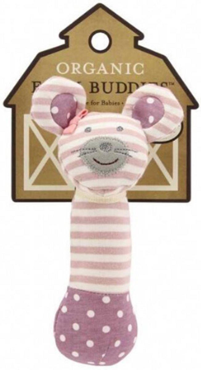 Applepark Organic Farm Buddies Squeaky Toy Ballerina Mouse