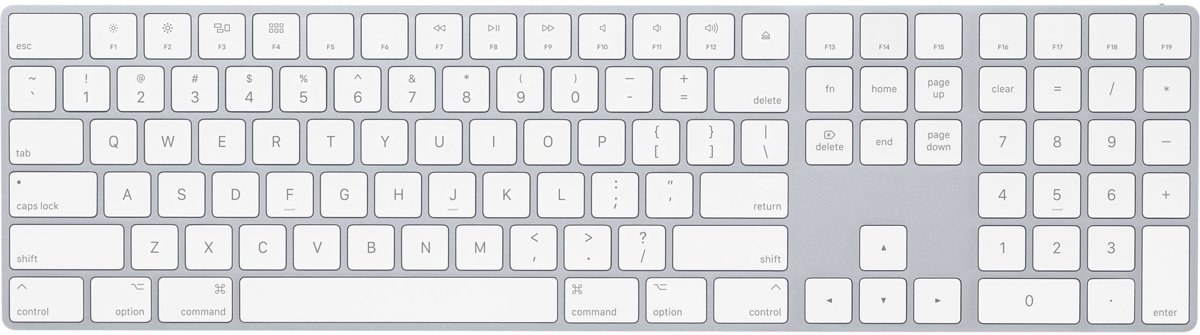 Apple MQ052Z/A Bluetooth QWERTY UK International Wit toetsenbord