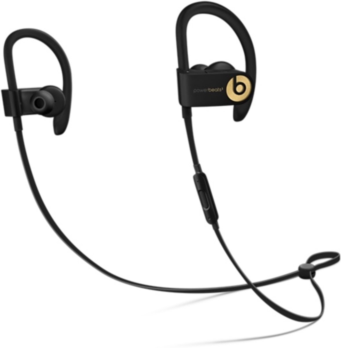 Apple Powerbeats3 mobiele hoofdtelefoon Stereofonisch oorhaak, In-ear Zwart, Goud Draadloos