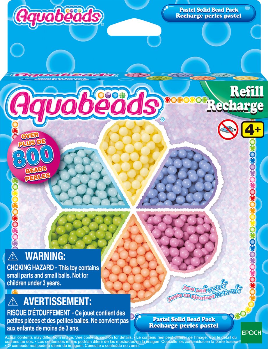 Aquabeads navulling  Pastelparelpakket( 800)