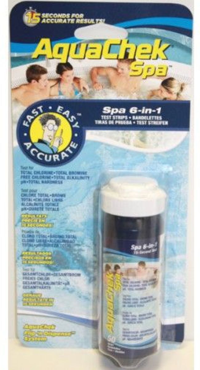 AquaChek Spa Test Strips, 6-in-1