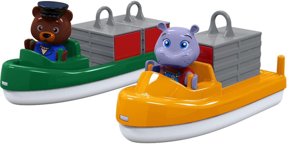 AquaPlay Vracht- en Containerboot met 2 Speelfiguren 255