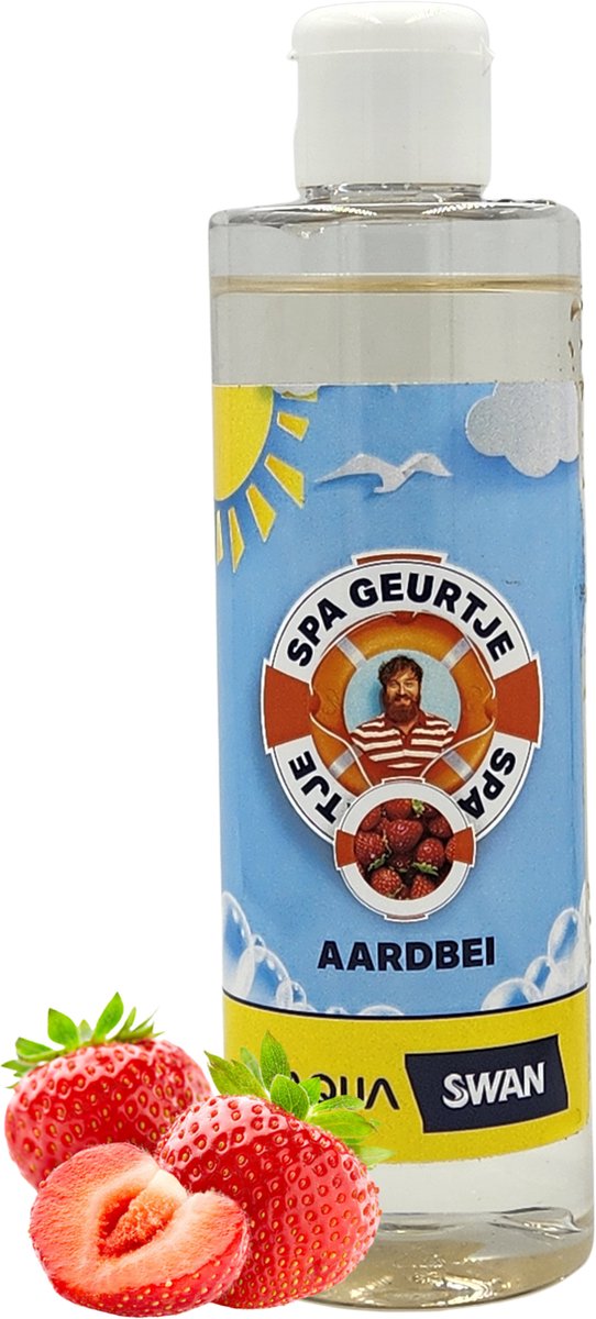   Spa Geur Aardbei - Een sappige verleiding en verfrissend bubbelplezier in je Spa! - Heerlijke geur geschikt voor: opblaasbare spa, whirlpool, hot tub en bad - Spa Geur Fruit (Aardbei) Fles 250 ml