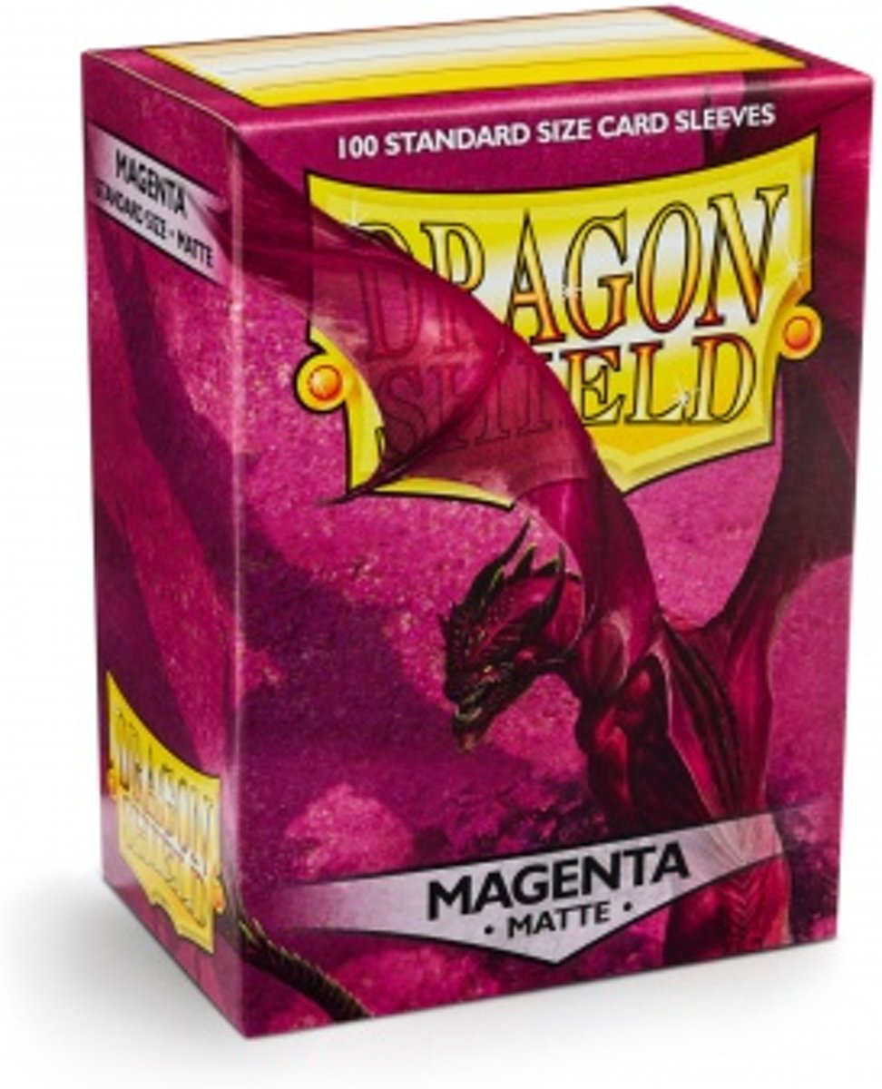 Dragon Shield Standard Sleeves - Matte Magenta (100 Sleeves)