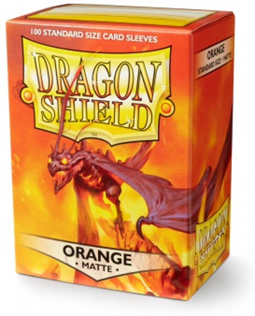 Dragon Shield Standard Sleeves - Matte Orange (100 Sleeves)