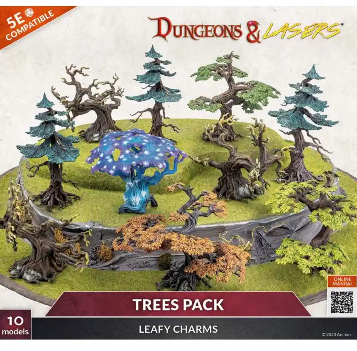 Dungeons and Lasers - TREES PACK - RPG Terrein - Roleplaying Games - Geschikt voor DND 5E