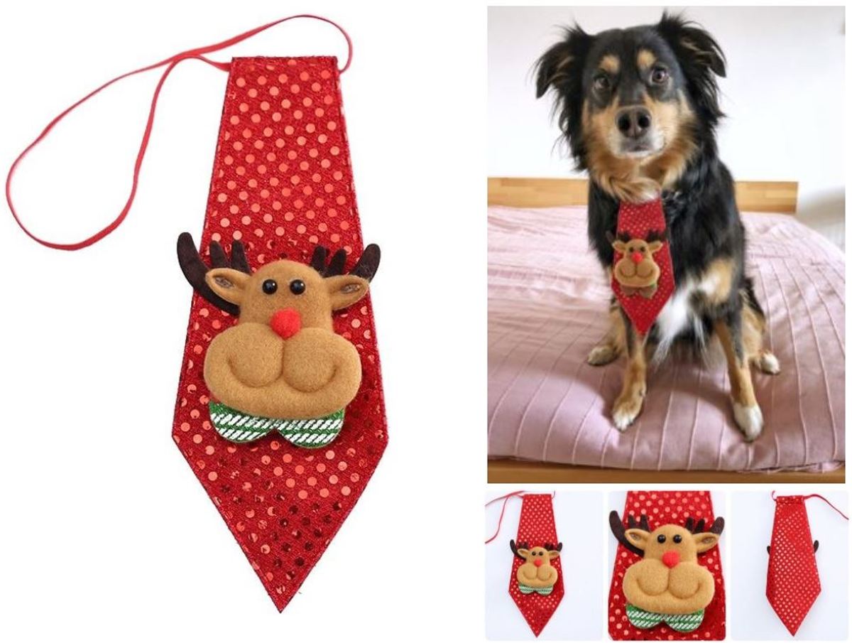 Mini 3D Kerststropdas - Kerstmis stropdas - Kerst Hert - Voor kinderen en de hond - Rudolph 1 stuks