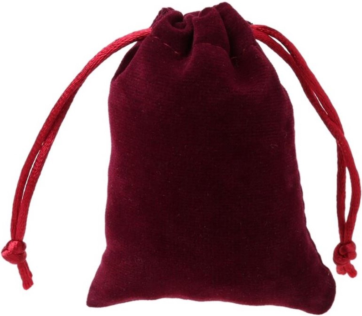 Polydice bag - dice bag - Dungeons and Dragons - zakje - DnD - bordeaux - 1 stuks